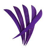 Maxbell 12pcs 3inch Archery Arrow Turkey Feathers Fletchings Vanes Purple