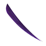 Maxbell 12pcs 3inch Archery Arrow Turkey Feathers Fletchings Vanes Purple