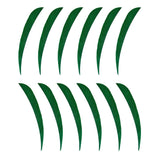 Maxbell 12pcs 3inch Archery Arrow Turkey Feathers Fletchings Vanes Dark Green