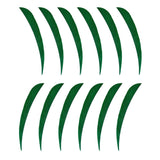 Maxbell 12pcs 3inch Archery Arrow Turkey Feathers Fletchings Vanes Dark Green