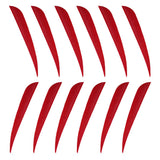 Maxbell 12pcs 3inch Archery Arrow Turkey Feathers Fletchings Vanes Red