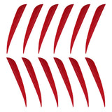 Maxbell 12pcs 3inch Archery Arrow Turkey Feathers Fletchings Vanes Red