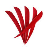 Maxbell 12pcs 3inch Archery Arrow Turkey Feathers Fletchings Vanes Red