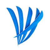 Maxbell 12pcs 3inch Archery Arrow Turkey Feathers Fletchings Vanes Light Blue