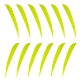Maxbell 12pcs 3inch Archery Arrow Turkey Feathers Fletchings Vanes Fluores Yellow