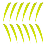 Maxbell 12pcs 3inch Archery Arrow Turkey Feathers Fletchings Vanes Fluores Yellow