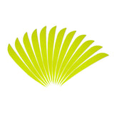 Maxbell 12pcs 3inch Archery Arrow Turkey Feathers Fletchings Vanes Fluores Yellow