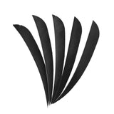 Maxbell 12 Pieces Archery Hunting Arrow Feather Fletching Right Wing Fletches 4 inch Black