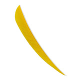 Maxbell 12 Pieces Archery Hunting Arrow Feather Fletching Right Wing Fletches 4 inch Yellow