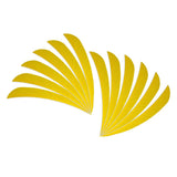 Maxbell 12 Pieces Archery Hunting Arrow Feather Fletching Right Wing Fletches 4 inch Yellow