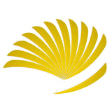 Maxbell 12 Pieces Archery Hunting Arrow Feather Fletching Right Wing Fletches 4 inch Yellow