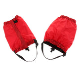 Maxbell Outdoor Waterproof Ankle Walking Gaiters Boots Snow Leg Guard Red