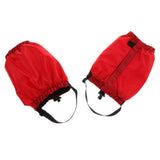 Maxbell Outdoor Waterproof Ankle Walking Gaiters Boots Snow Leg Guard Red
