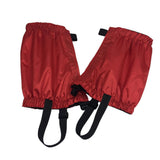 Maxbell Outdoor Waterproof Ankle Walking Gaiters Boots Snow Leg Guard Red