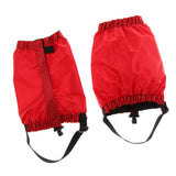 Maxbell Outdoor Waterproof Ankle Walking Gaiters Boots Snow Leg Guard Red
