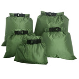 Maxbell 5 Sizes Set Waterproof Dry Bag Sack Storage Camping Rafting Kayaking Army Green