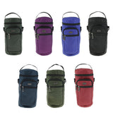 Maxbell Water Bottle Holder Carrier with 3 Pockets and Adjustable Shoulder Strap Royal Blue
