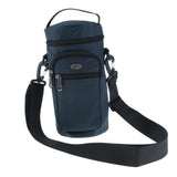 Maxbell Water Bottle Holder Carrier with 3 Pockets and Adjustable Shoulder Strap Royal Blue