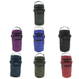 Maxbell Water Bottle Holder Carrier with 3 Pockets and Adjustable Shoulder Strap Royal Blue