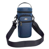 Maxbell Water Bottle Holder Carrier with 3 Pockets and Adjustable Shoulder Strap Royal Blue