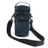 Maxbell Water Bottle Holder Carrier with 3 Pockets and Adjustable Shoulder Strap Royal Blue