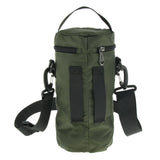 Maxbell Water Bottle Holder Carrier with 3 Pockets and Adjustable Shoulder Strap Army Green