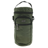 Maxbell Water Bottle Holder Carrier with 3 Pockets and Adjustable Shoulder Strap Army Green