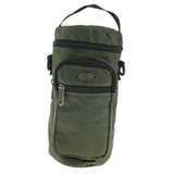 Maxbell Water Bottle Holder Carrier with 3 Pockets and Adjustable Shoulder Strap Army Green