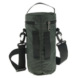 Maxbell Water Bottle Holder Carrier with 3 Pockets and Adjustable Shoulder Strap Gray