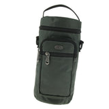 Maxbell Water Bottle Holder Carrier with 3 Pockets and Adjustable Shoulder Strap Gray