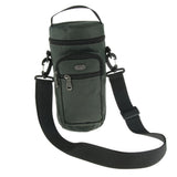 Maxbell Water Bottle Holder Carrier with 3 Pockets and Adjustable Shoulder Strap Gray