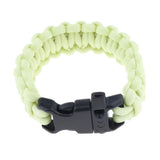 Maxbell Outdoor Camping Hiking Survival Rope Paracord Bracelet with Buckle yellow