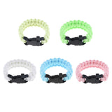 Maxbell Outdoor Camping Hiking Survival Rope Paracord Bracelet with Buckle yellow