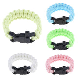 Maxbell Outdoor Camping Hiking Survival Rope Paracord Bracelet with Buckle yellow