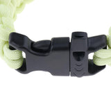 Maxbell Outdoor Camping Hiking Survival Rope Paracord Bracelet with Buckle yellow