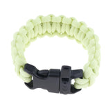 Maxbell Outdoor Camping Hiking Survival Rope Paracord Bracelet with Buckle yellow