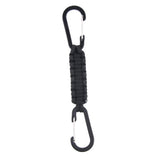 Maxbell Paracord Keychain Carabiner Survival Tool with Carabiner Black