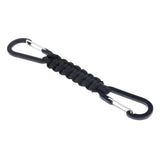 Maxbell Paracord Keychain Carabiner Survival Tool with Carabiner Black