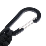 Maxbell Paracord Keychain Carabiner Survival Tool with Carabiner Black