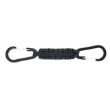 Maxbell Paracord Keychain Carabiner Survival Tool with Carabiner Black