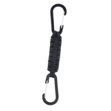 Maxbell Paracord Keychain Carabiner Survival Tool with Carabiner Black