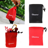 Maxbell Waterproof Camping Storage Bag Drawstring Sack Pouch Travel Organizer Pack Black