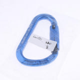Maxbell 22KN Screw Gate Auto Locking Carabiner Quickdraw for Climbing Rappelling Auto Blue