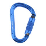 Maxbell 22KN Screw Gate Auto Locking Carabiner Quickdraw for Climbing Rappelling Auto Blue