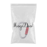 Maxbell 22KN Screw Gate Auto Locking Carabiner Quickdraw for Climbing Rappelling Auto Silver