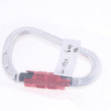 Maxbell 22KN Screw Gate Auto Locking Carabiner Quickdraw for Climbing Rappelling Auto Silver