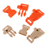 Maxbell 10 PCS Emergency Whistle Buckle for Outdoor Camping Paracord Bracelet Orange