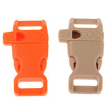 Maxbell 10 PCS Emergency Whistle Buckle for Outdoor Camping Paracord Bracelet Orange