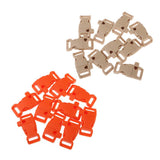 Maxbell 10 PCS Emergency Whistle Buckle for Outdoor Camping Paracord Bracelet Orange