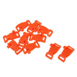 Maxbell 10 PCS Emergency Whistle Buckle for Outdoor Camping Paracord Bracelet Orange